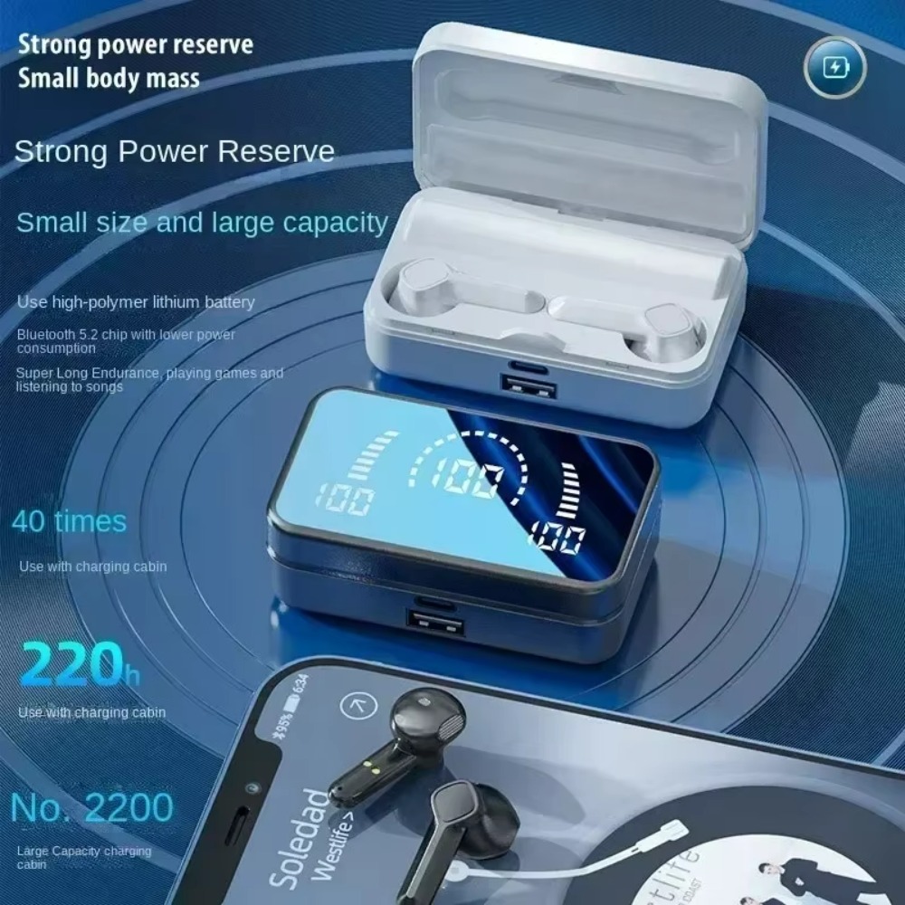 QCY TWS S20 Earphone Bluetooth - огляд і ціна Earbuds Charging Case