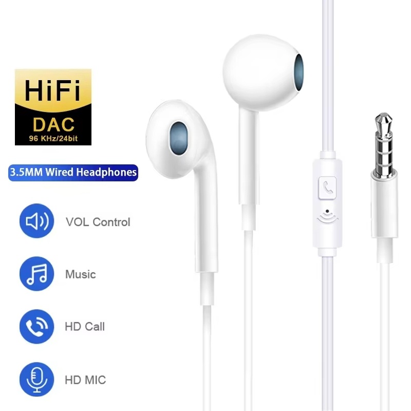 Universal Earphone 3.5mm Jack  - огляд і ціна Wired Earphone Mic