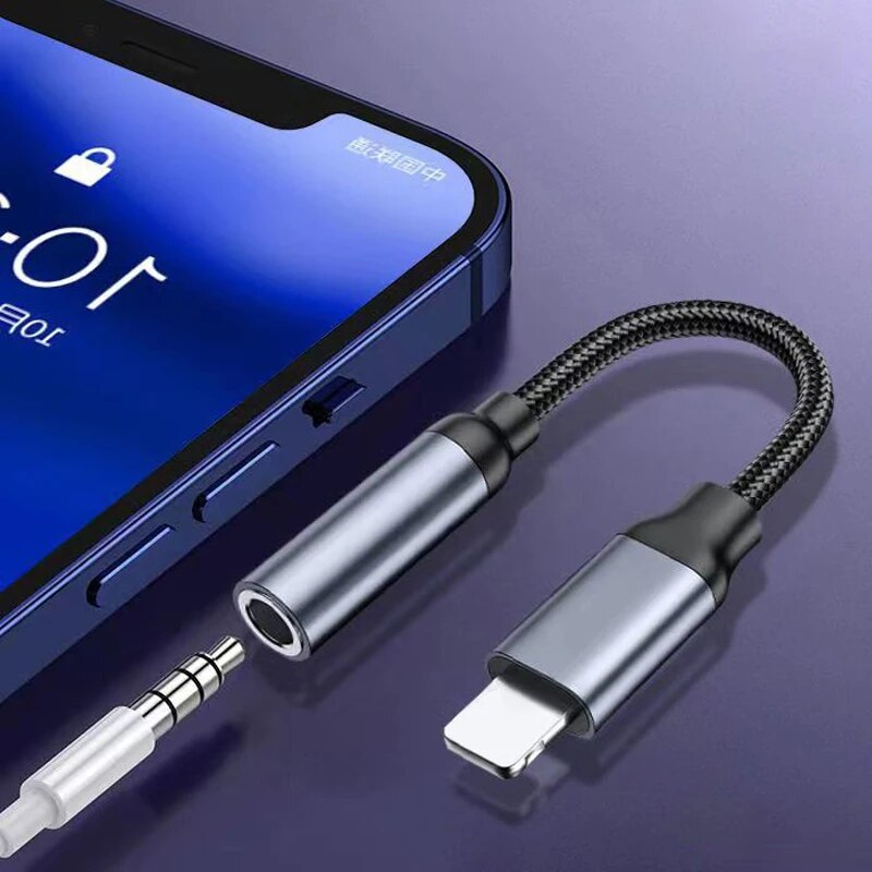 8 Pin to 3.5mm Jack AUX Cable  - огляд і ціна Earphone Splitter Jack