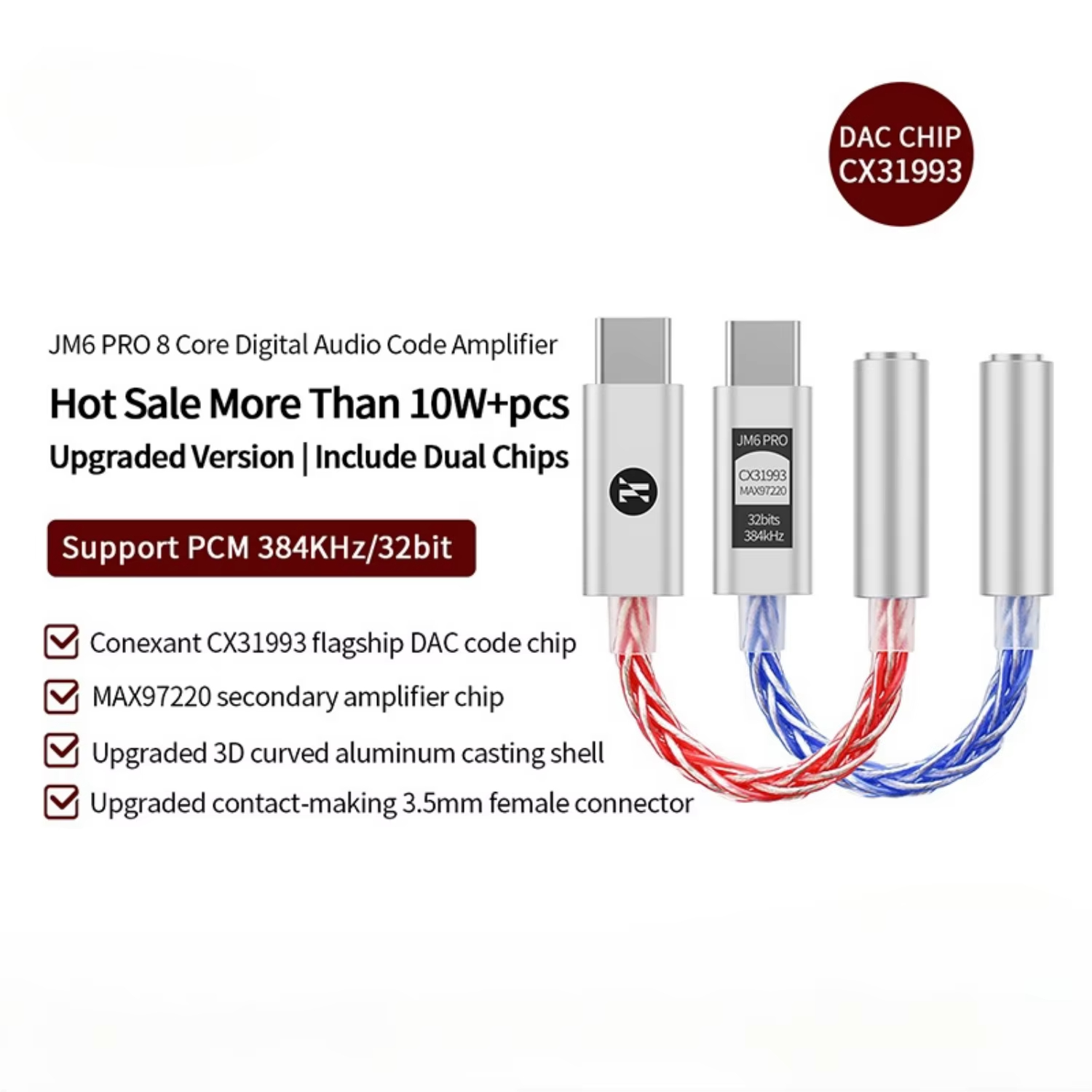 JCALLY JM6 Pro Type-C to 3.5mm - огляд і ціна Usb C Earphone