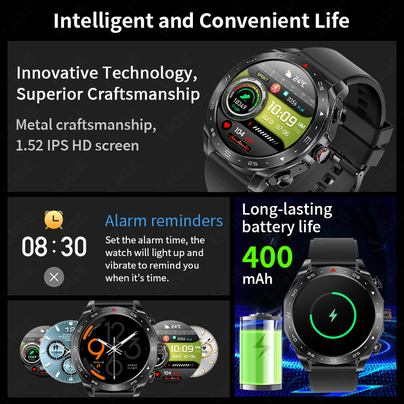 LIGE TWS 2‑in‑1 Smart Watch wi - огляд і ціна Wireless Earbuds Tws