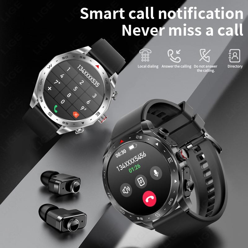LIGE TWS 2‑in‑1 Smart Watch wi - огляд і ціна Wireless Earbuds Tws