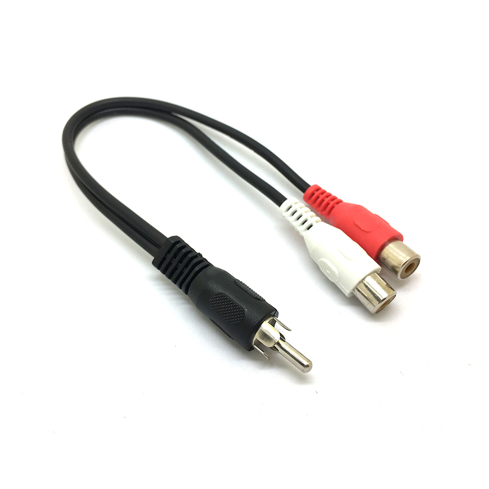 1 RCA Male Mono To 2 RCA Femal - огляд і ціна Audio Splitter Y