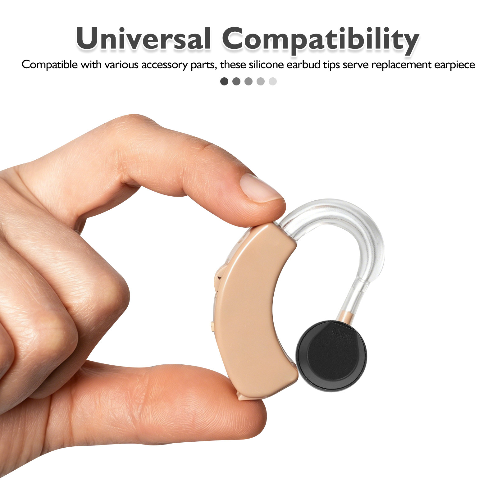 Universal Hearing Aid Ear Tips - огляд і ціна Silicone Ear Tip Replacement