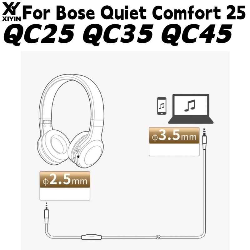 Plug and Play 2.5mm to 3.5mm J - огляд і ціна Bose Headphone Qc45